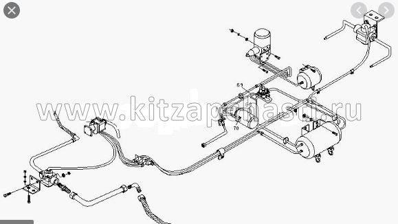 Трубка тормозная (Металл) BAW Fenix 1044 BP10443506105